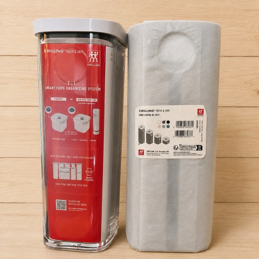 Zwilling Fresh & Save Vacuum Storage Container  Set W/vacuum Pump And Covers